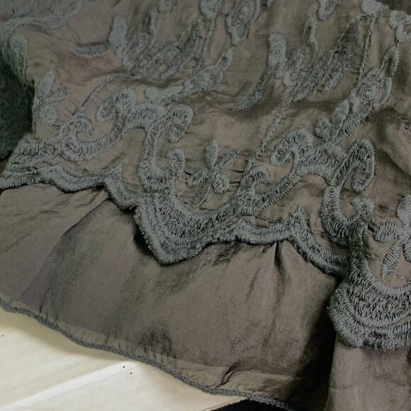 Beyond Capri Embroidered Beaded Lace Boho Tunic Blouse - Picture 7 of 9